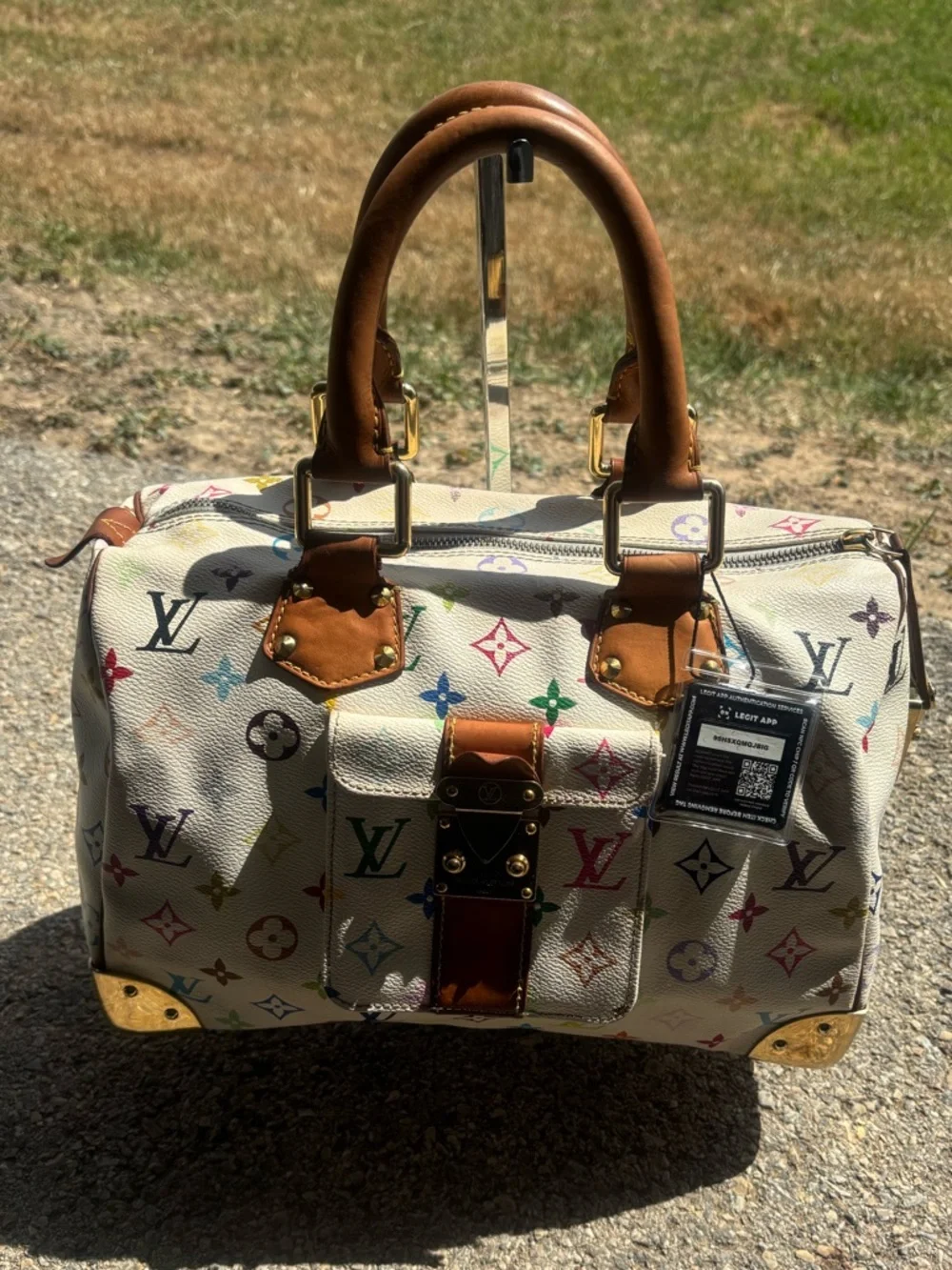 Louis Vuitton Multicolor Monogram Murakami Handbag Speedy 30 Vintage Bag
